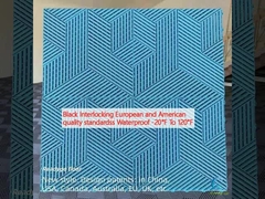 สีดํา ติดต่อกันตามมาตรฐานคุณภาพของยุโรปและอเมริกา กันน้ํา -20 ° F ถึง 120 ° F