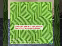 พื้นโรงรถยนต์กัน UV กันน้ํา พื้นโรงรถยนต์ Pp กันแรงกระแทก