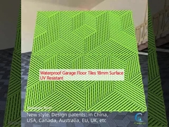 กระเบื้องพื้นโรงรถอัดน้ํา 18 มม พื้นผิวทนทาน UV