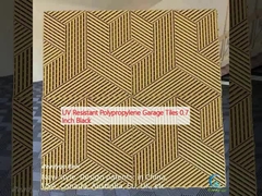 โปลิโปรพีเลนทนทาน UV กระเบื้องโรงรถ 0.7 นิ้ว สีดํา
