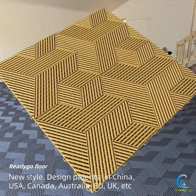 40x40cm แผ่นพื้นร้านติดต่อกัน แผ่นพื้นโรงรถยนต์พลาสติกต้านการสลิด