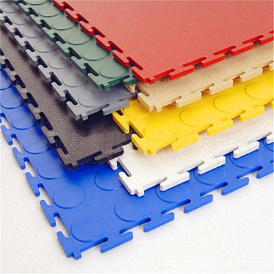 กระเบื้องห้องรถ 6.5 มิลลิเมตร สีสันดี กระเบื้องพื้น PVC ติดต่อกัน สําหรับโรงรถ