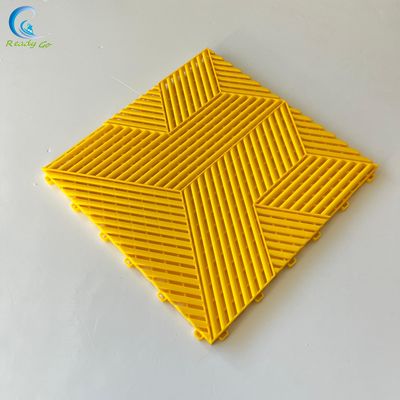 กระเบื้องปูพื้นโรงรถ การออกแบบพื้นแบบแยกส่วน รับน้ำหนักได้ 30 ตันต่อตารางเมตร